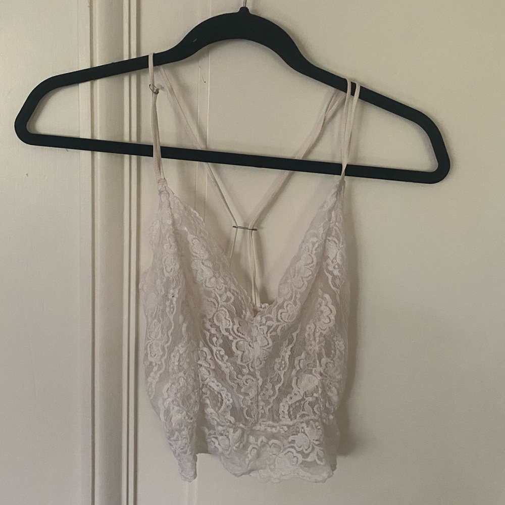 Vintage White Lace Lingerie Top
